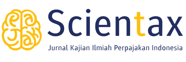 Scientax: Jurnal Kajian Ilmiah Perpajakan Indonesia